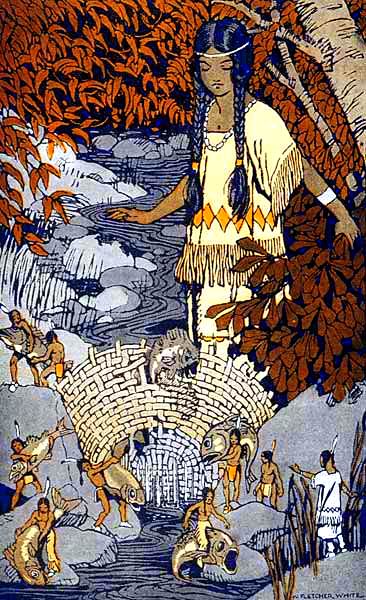 "How Morning Star Lost Her Fish", from Stories the Iroquois Tell Their Children by Mabel Powers, 1917 | Wikipedia.com
